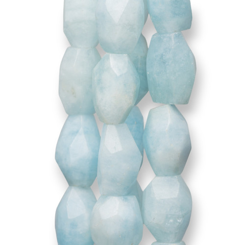 Aquamarine Milk Stone Irregular Faceted (KYQ) 20mm