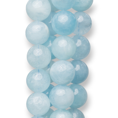 Aquamarine Milk Round Smooth (ASB) 10mm