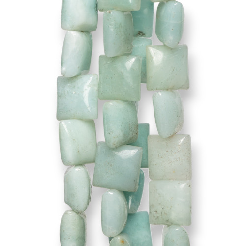 Amazonite Square Flat 10mm Δεύτερη Επιλογή