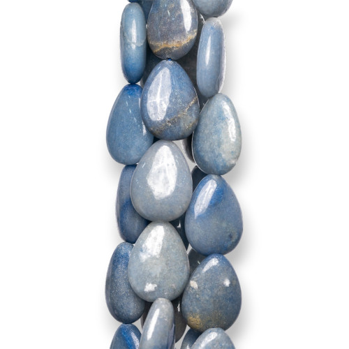 Blue Aventurine Drops Plate 15x20mm