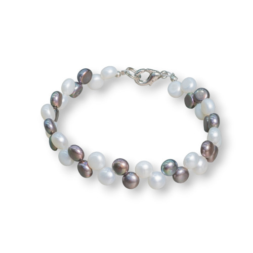 Βραχιόλι Mix Braided Coin River Pearl