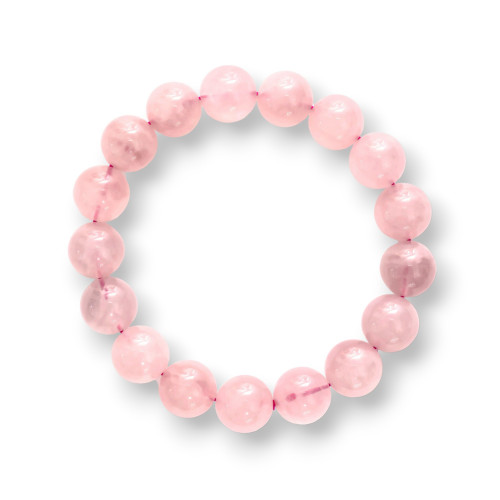 Round Morganite Bracelet 14mm