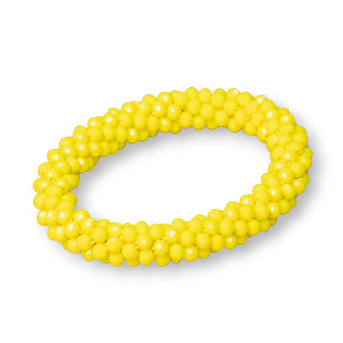 Bracelet Élastique de Cristaux Entrelacés 10mm avec Cristaux de 4,5mm 1pc MOD2