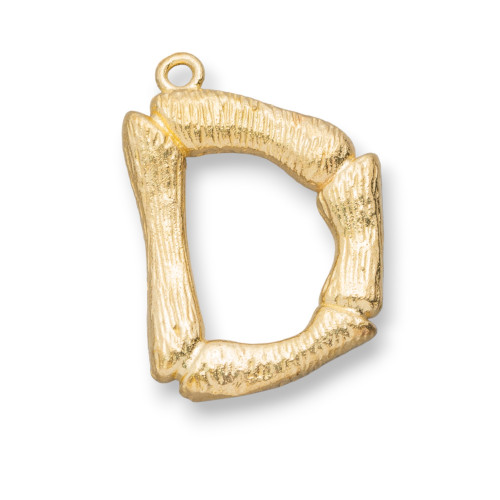 Bronze Alphabet Letter Pendant Component 15pcs 15-24mm D