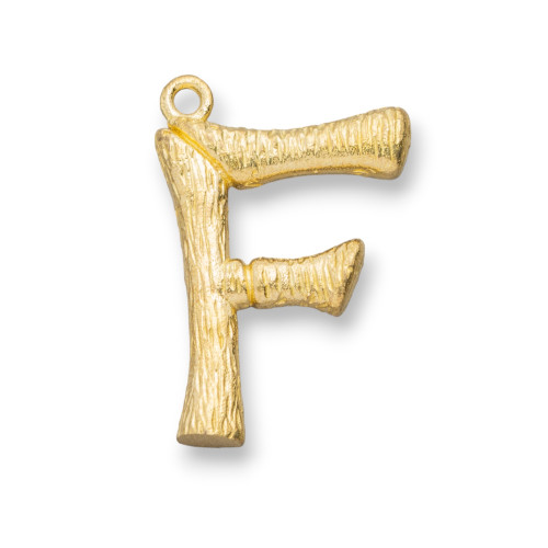 Bronze-Alphabet-Buchstaben-Anhänger-Komponente, 15 Stück, 15–24 mm F