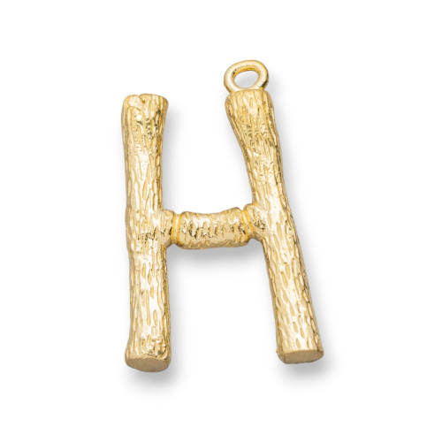 Componente Pendente Di Bronzo Lettere Alfabeto 15pz 15-24mm H