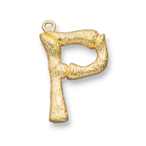Composant de pendentif en bronze lettres de l'alphabet 15 pièces 15-24mm P