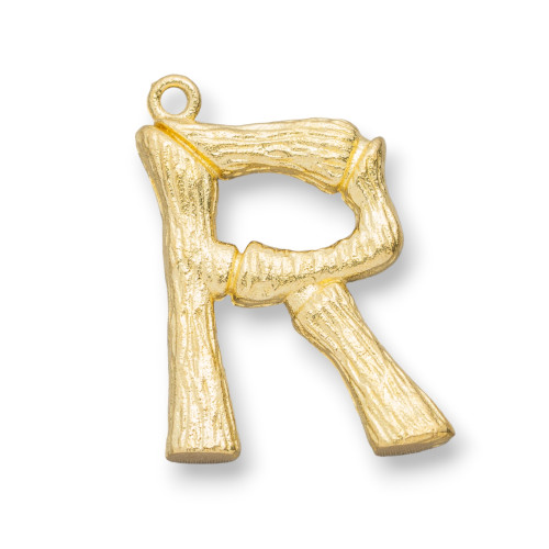 Composant de pendentif en bronze Lettres de l'alphabet 15pcs 15-24mm R