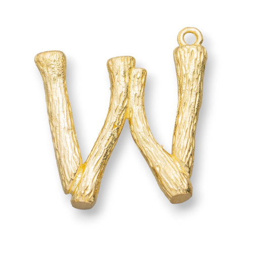 Composant de pendentif lettre alphabet en bronze 15 pièces 15-24 mm W