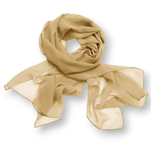 Silk Feeling Scarf 90x180cm 1pc Gold