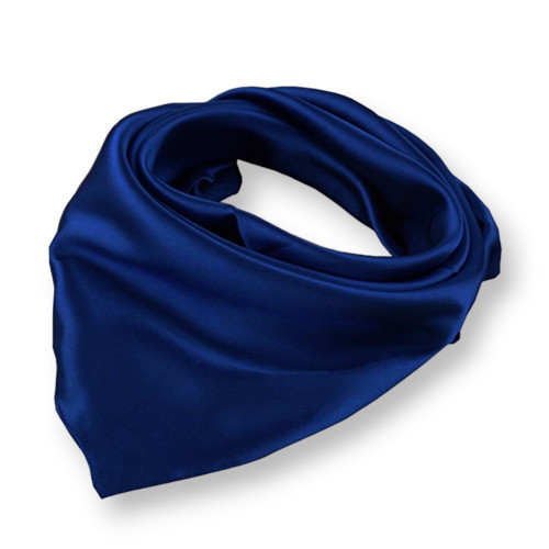 Scarf 90x90cm Single Color 1pc Dark Blue