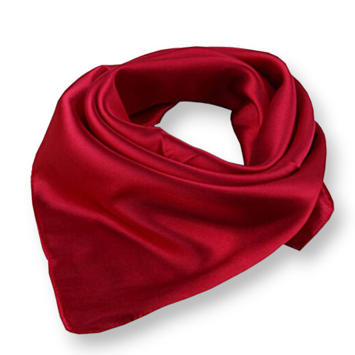 Scarf 90x90cm Single Color 1pc Red