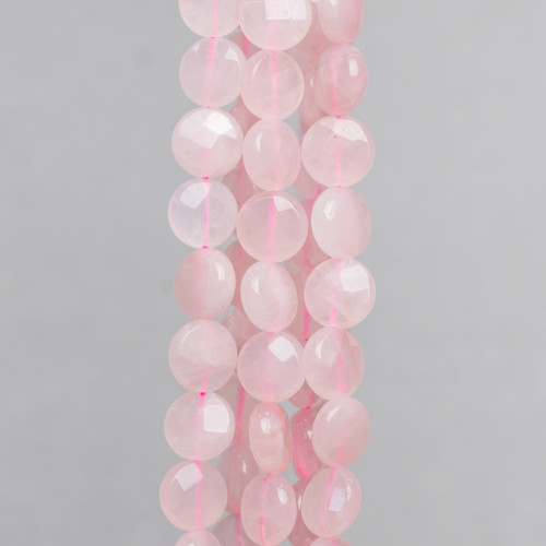 Ροζ Χαλαζίας Στρογγυλό Επίπεδο 10mm