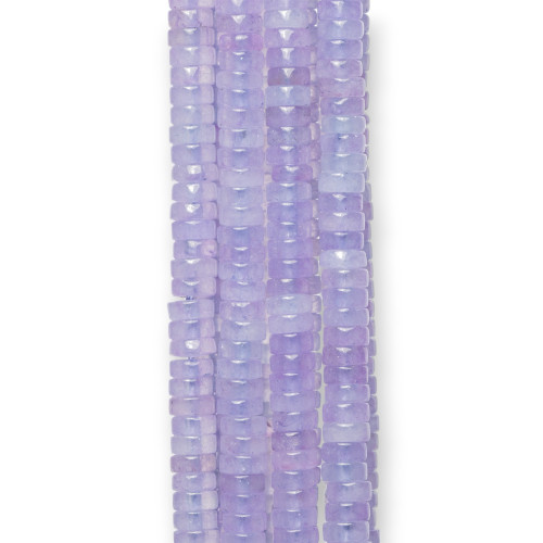 Σωληναριακές ροδέλες Jade Lavender Smooth 8x3mm