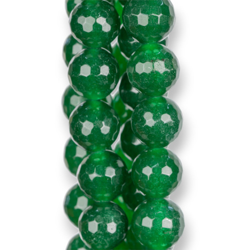 Transparent Green Jade Faceted 20mm