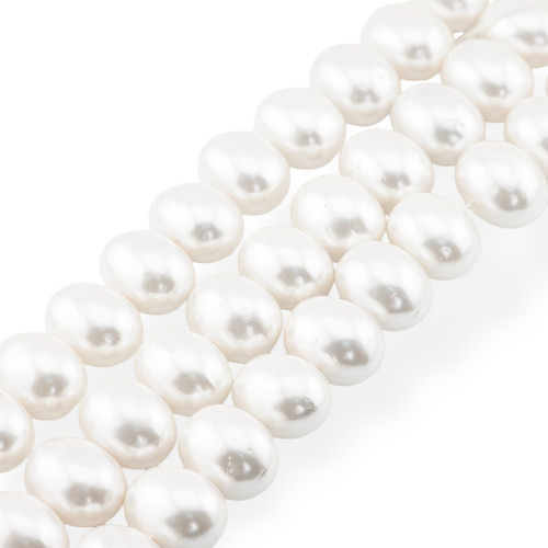 Candy White Pearls Mallorca 19x15mm