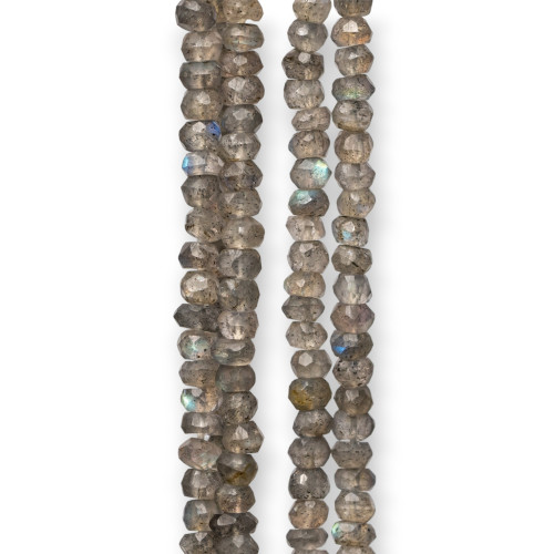 Pietre Indiane MachineCut Rondelle Sfaccettate 2,5-3,0mm Labradorite