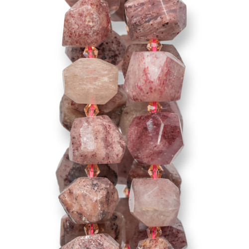 Strawberry Quartz Stone Nuggets ακανόνιστης όψης 18-20x12-15mm
