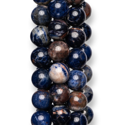 Sodalite Rough Round Smooth 10mm Reddish