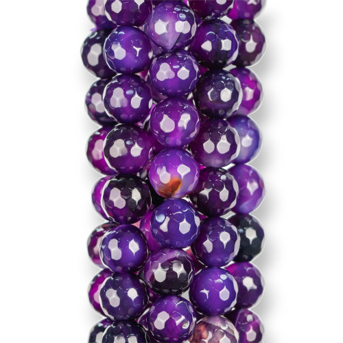 Faceted Purple Agate 08mm