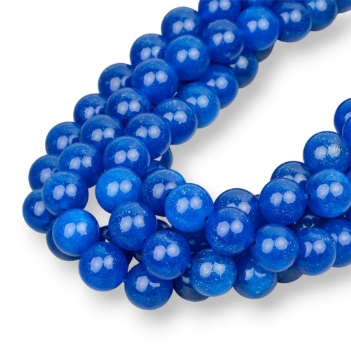 Blue Jade Μεσαίο Στρογγυλό Λείο 12mm