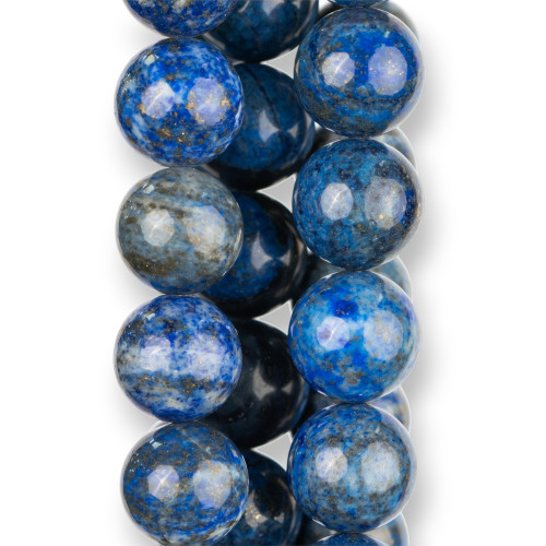 Raw Blue Lapis Lazuli Στρογγυλό Λείο 18mm