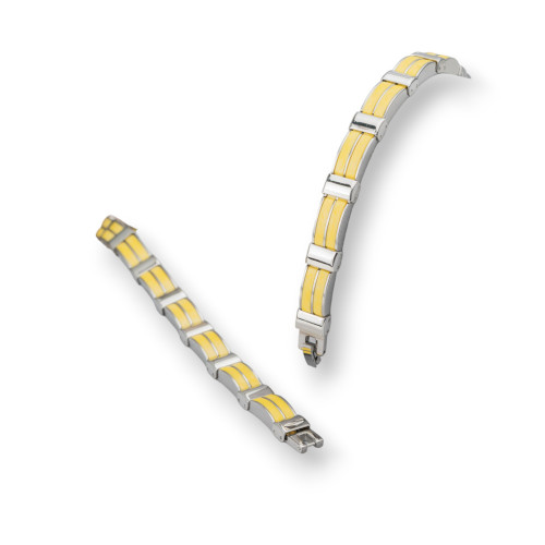 Stahlarmband, Breite 10 mm, Mod35536, Gelb