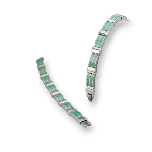 Bracciale Di Acciaio Larghezza 10mm Mod35536 Verde