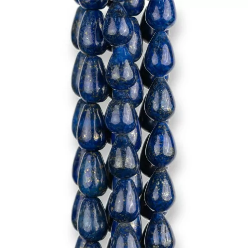Lapislazzuli Blu Naturale Gocce Briolette Lisce 8x12mm-LAPISLAZZULI BLU NATURALE | Worldofjewel.com