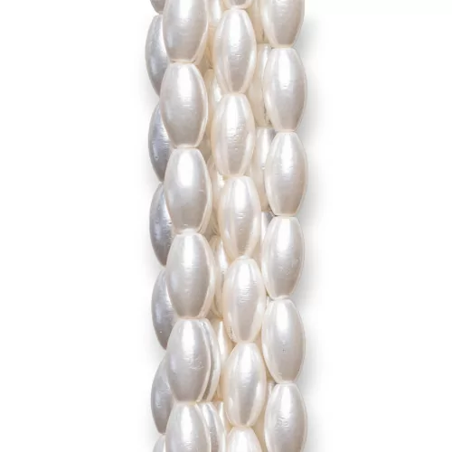 Perle di Maiorca Bianca Riso 5x10mm-PERLE BIANCHE | Worldofjewel.com