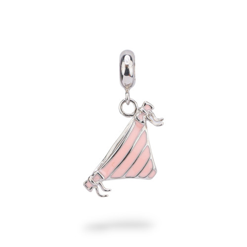 Pendentifs Charms en Argent 925 émaillé Collection Flora 2 pcs