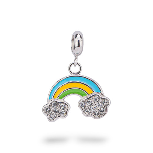 Pendenti Charms Di Argento 925 Smaltati Collezione Flora 2 pz