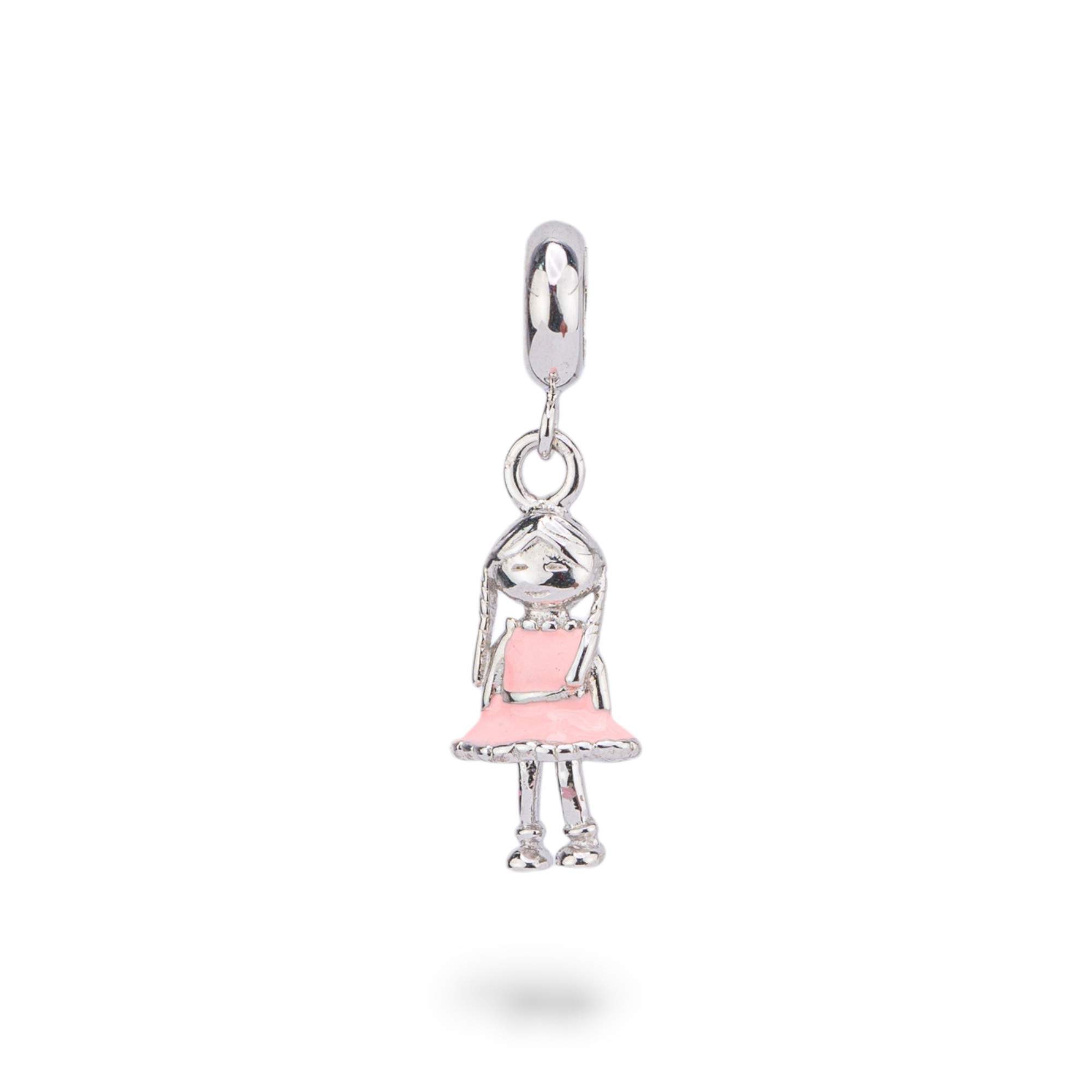 Pendenti Charms Di Argento 925 Smaltati Collezione Flora 3 pz