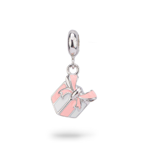 Emaillierte 925 Silber Charms Anhänger Flora Collection 3 Stk