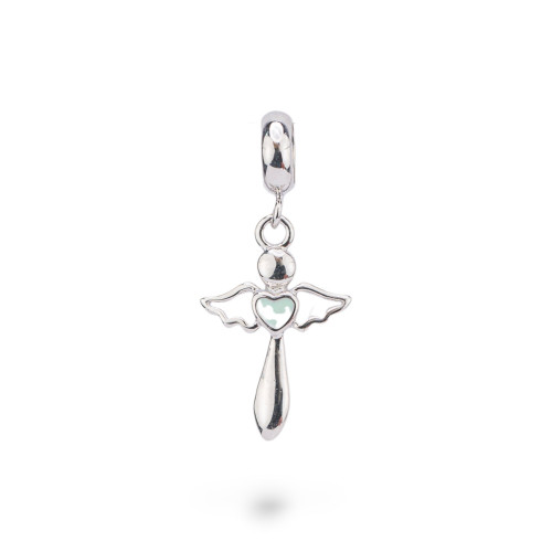 Emaillierte 925 Silber Charms Anhänger Flora Collection 4 Stk
