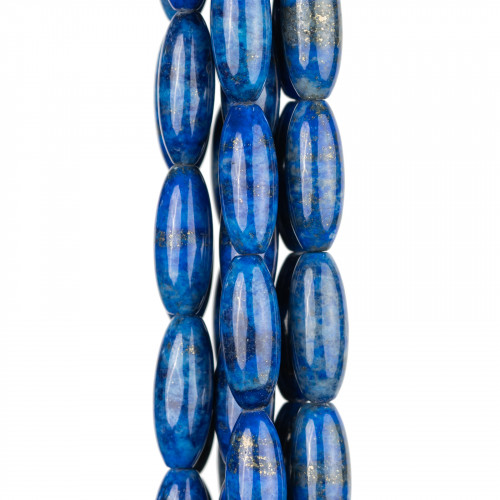 Lapis Lazuli Blue Raw Rice 08x20mm Clear