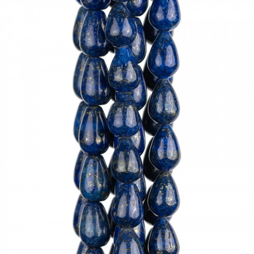 Natural Blue Lapis Lazuli Smooth Briolette Drops 08x12mm