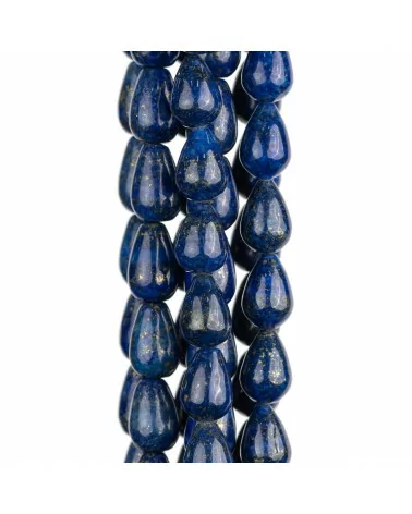 Lapislazzuli Blu Naturale Gocce Briolette Lisce 8x12mm-LAPISLAZZULI BLU NATURALE | Worldofjewel.com