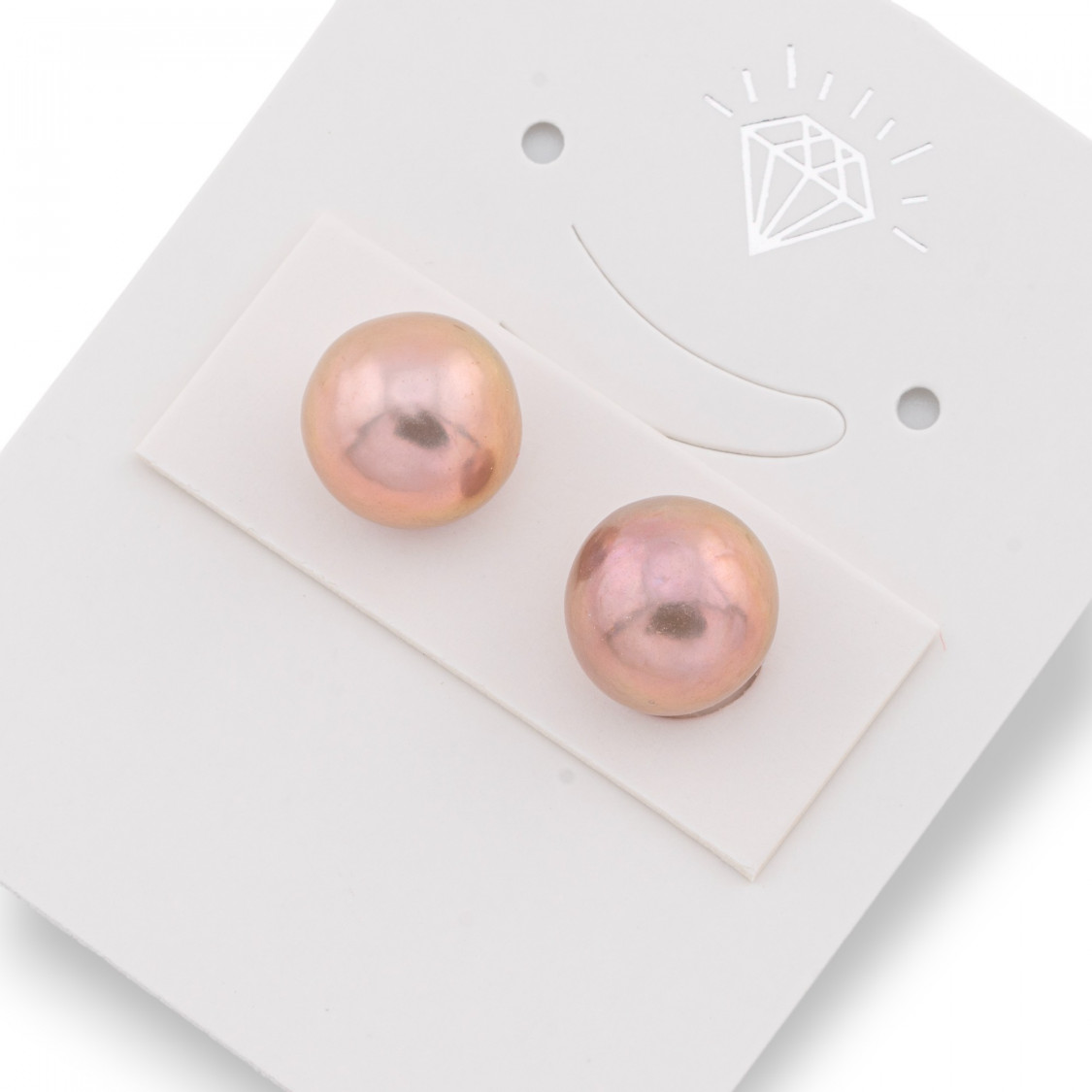 Perle di Fiume 1 Foro Barocche (SEZ) 9.5-10mm 1Paio Lilla-1 FORO TONDO | Worldofjewel.com