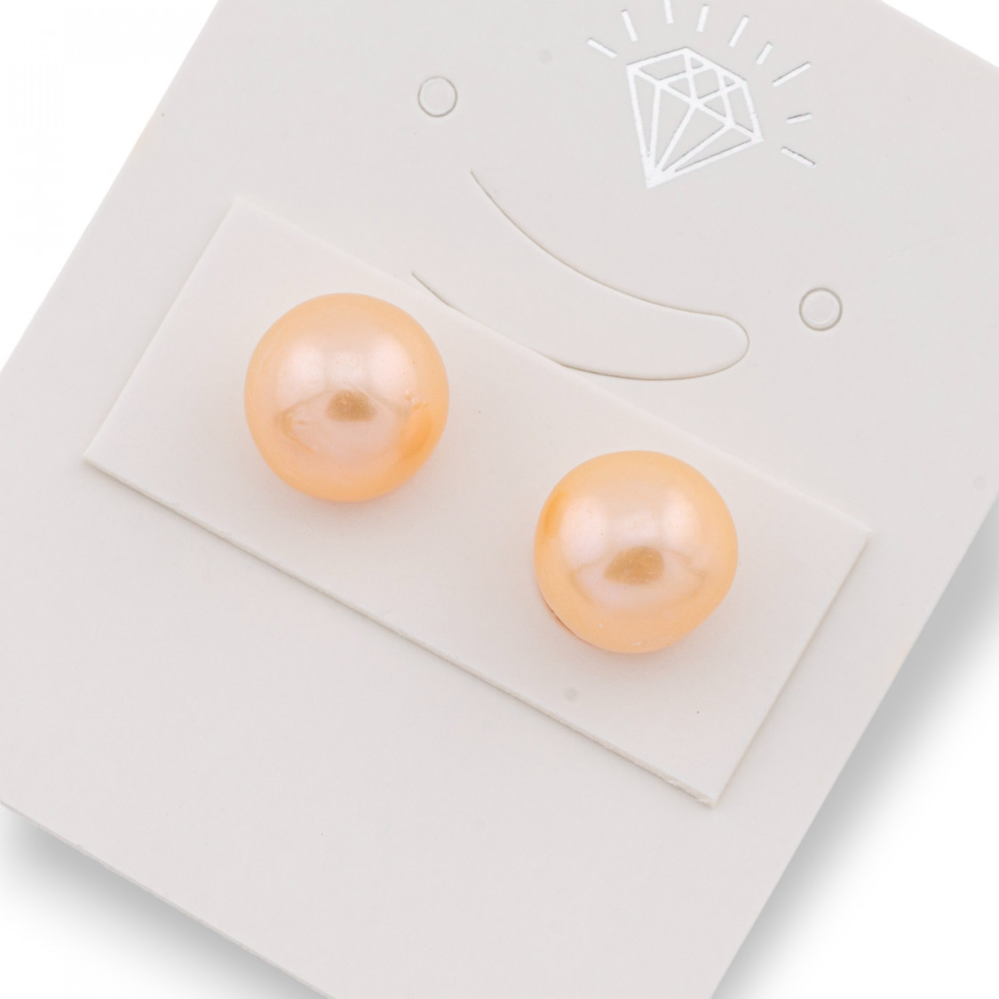 Perle di Fiume 1 Foro Barocche (SEZ) 9.5-10mm 1Paio Rosa-1 FORO TONDO | Worldofjewel.com