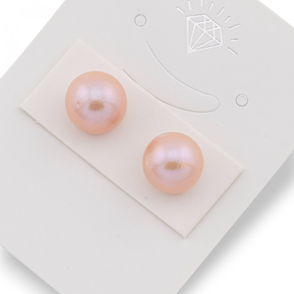 Perle di Fiume 1 Foro Barocche (SEZ) 10-10.5mm 1Paio Lilla Chiaro-1 FORO TONDO | Worldofjewel.com