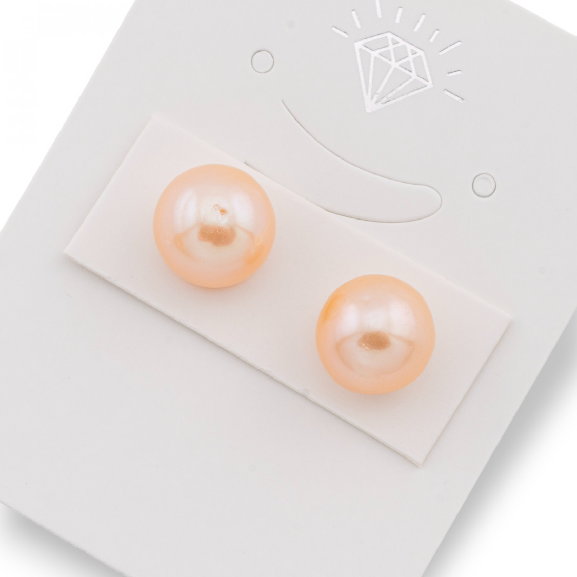 Perle di Fiume 1 Foro Barocche (SEZ) 10-10.5mm 1Paio Rosa-1 FORO TONDO | Worldofjewel.com