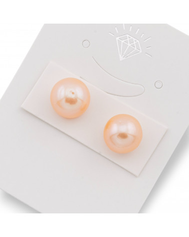Perle di Fiume 1 Foro Barocche (SEZ) 10-10.5mm 1Paio Rosa-1 FORO TONDO | Worldofjewel.com