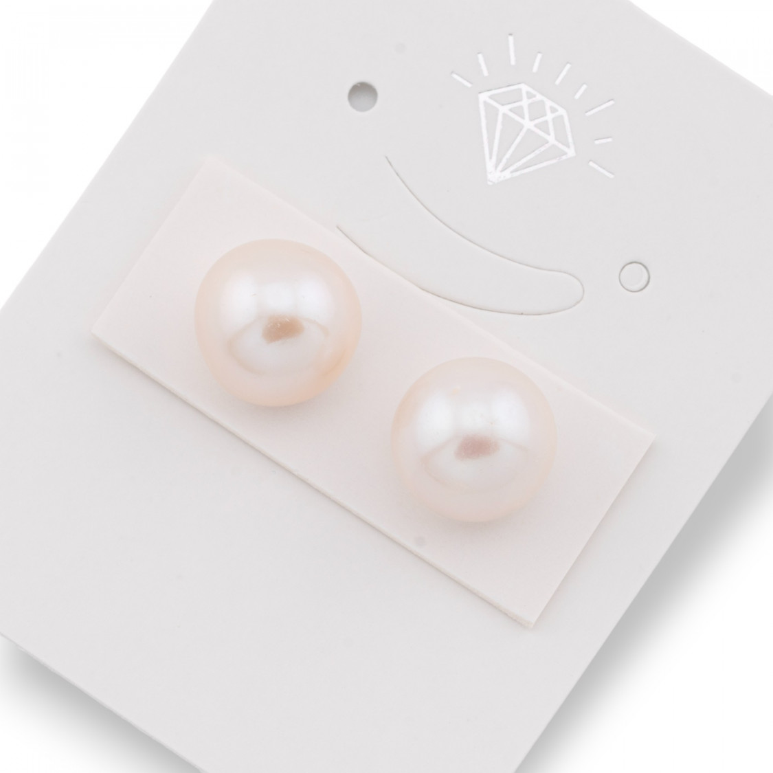 Perle di Fiume 1 Foro Barocche (SEZ) 10.5-11mm 1Paio Bianco-1 FORO TONDO | Worldofjewel.com