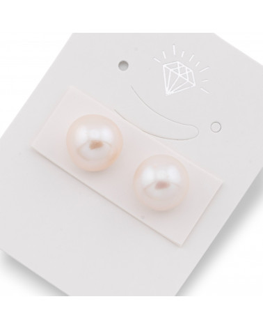 Perle di Fiume 1 Foro Barocche (SEZ) 10.5-11mm 1Paio Bianco-1 FORO TONDO | Worldofjewel.com