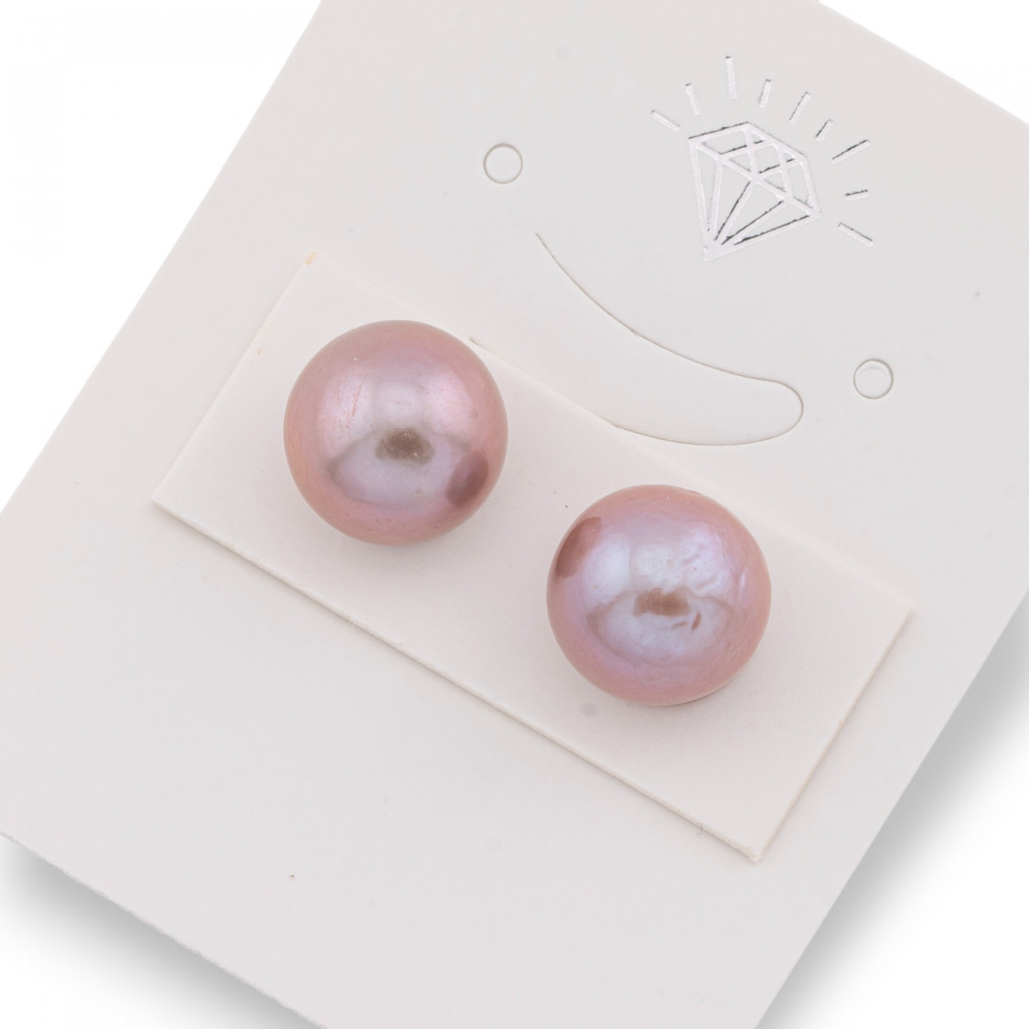 Perle di Fiume 1 Foro Barocche (SEZ) 10.5-11mm 1Paio Lilla-1 FORO TONDO | Worldofjewel.com