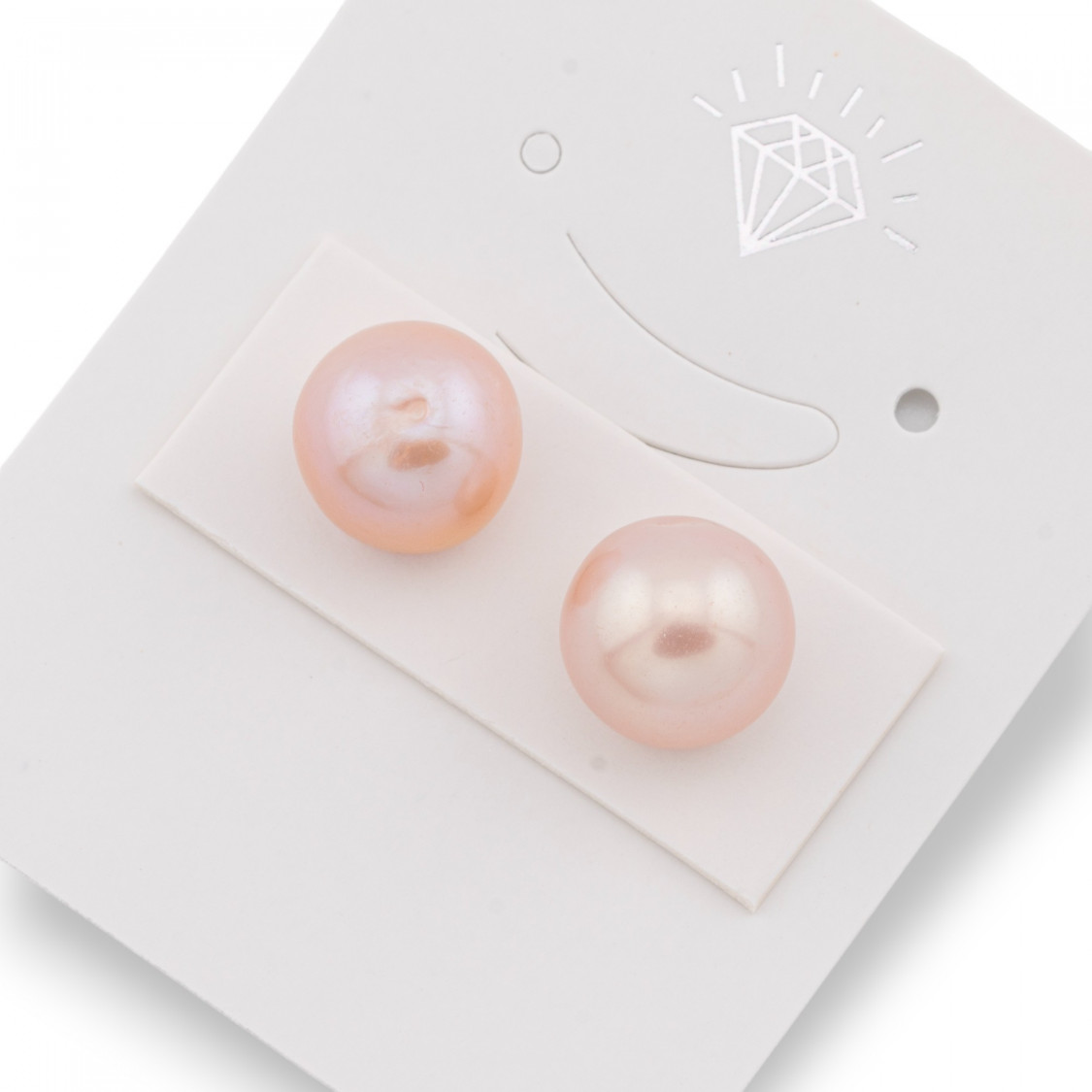 Perle di Fiume 1 Foro Barocche (SEZ) 10.5-11mm 1Paio Lilla Chiaro-1 FORO TONDO | Worldofjewel.com