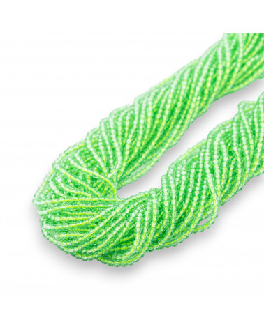 Zirconi Sintetici Perlina Tonda Sfaccettata Diamond Cut 2,5mm Verde Chiaro-ZIRCONI | Worldofjewel.com