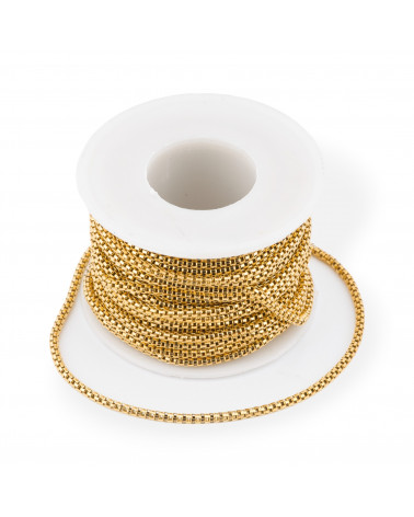Αλυσίδα Cobra Steel Mesh 2,4mm 10 μέτρα επίχρυση MOD2-ΑΛΥΣΙΔΕΣ COBRA | Worldofjewel.com