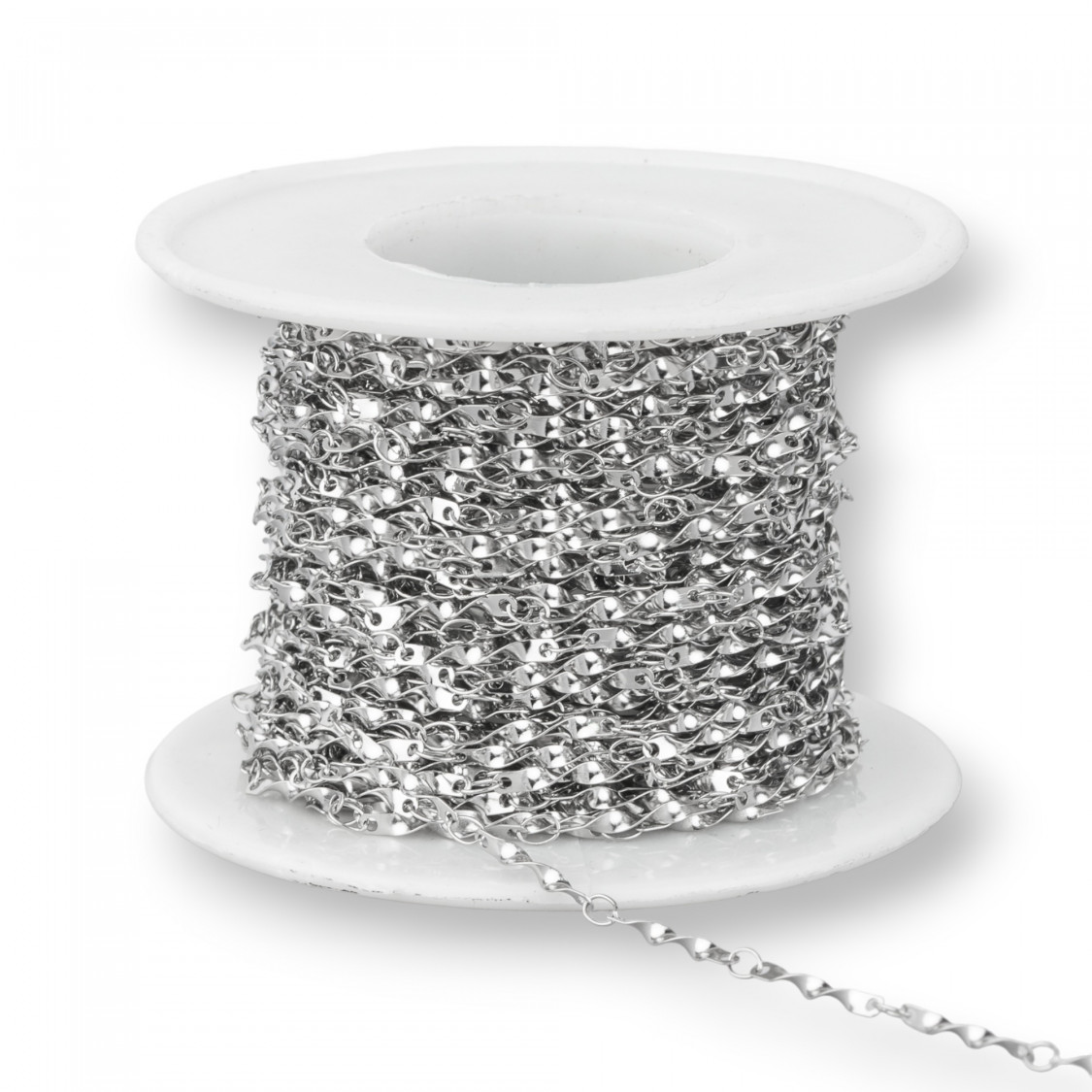 Chaîne en acier à motifs ondulés 1,3x28 mm 12 mètres-CATENE IN ACCIAIO | Worldofjewel.com